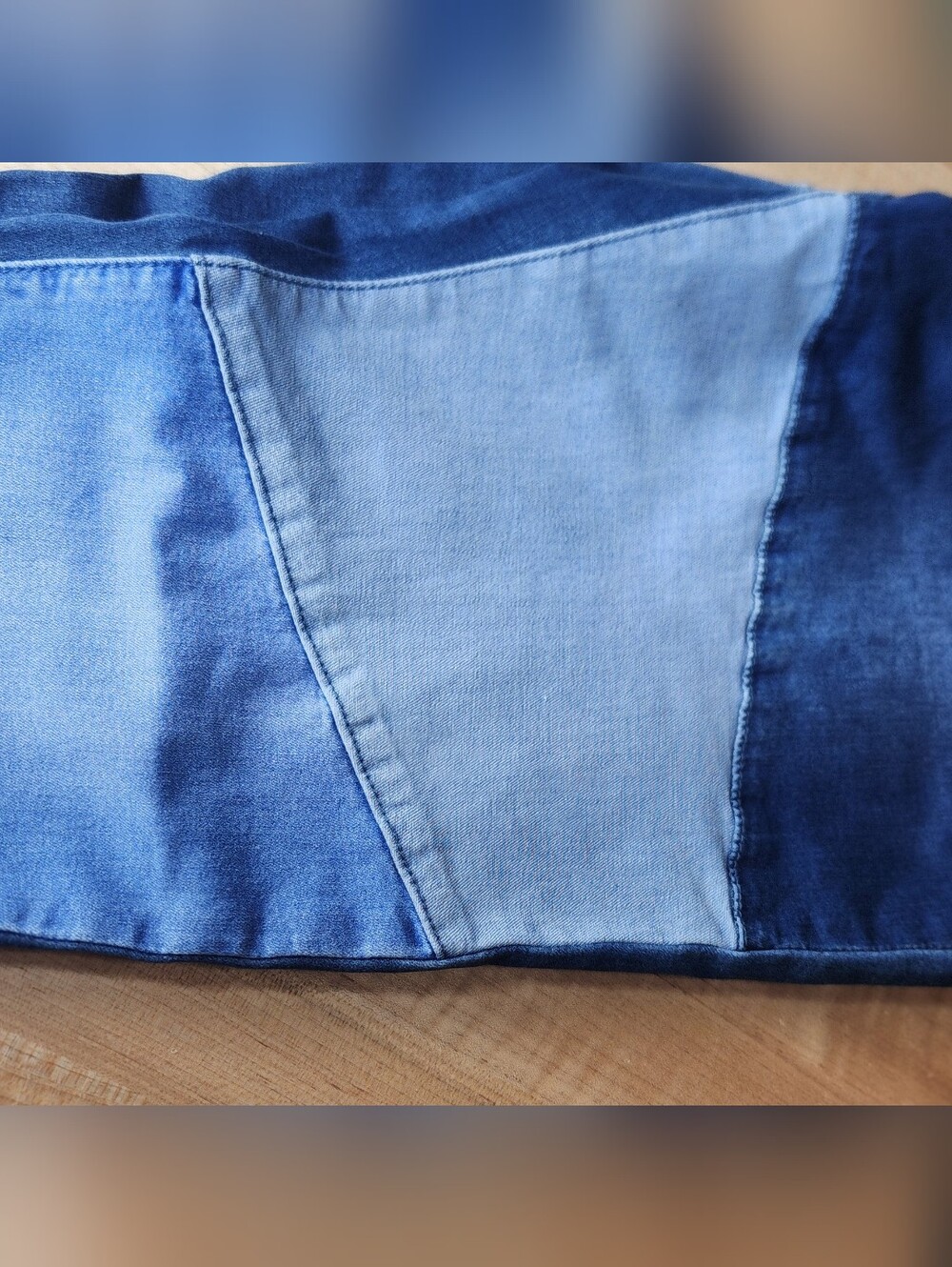 Patchwork Stretch Jeans - Picture 2 of 3